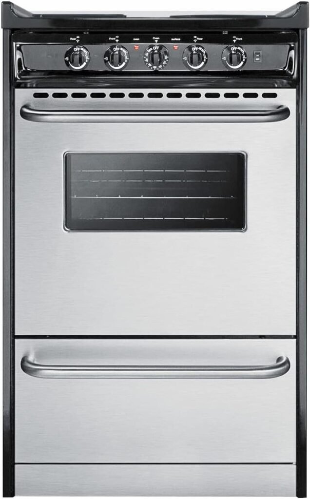 Summit TEM110BRWY Kitchen Cooking Range, Stainless Steel