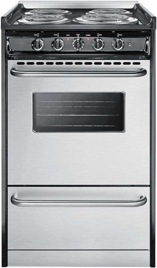 Summit TEM110BRWY Kitchen Cooking Range, Stainless Steel