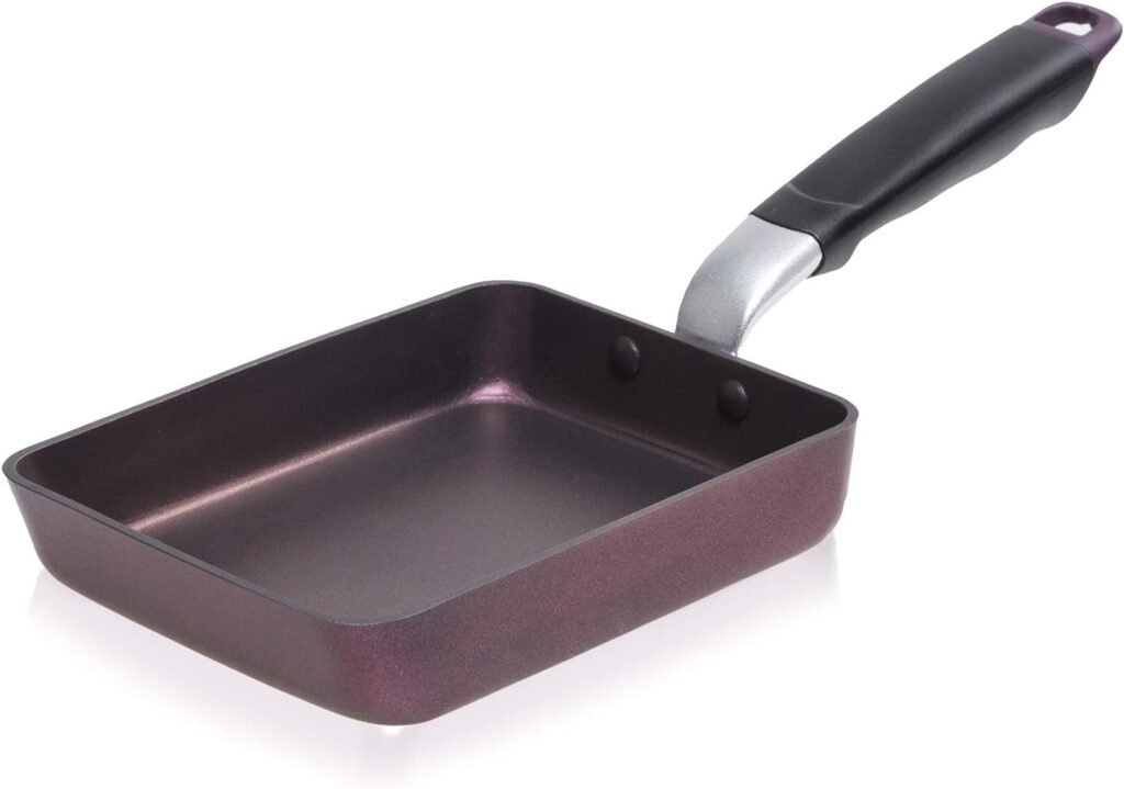 TECHEF - Tamagoyaki Japanese Omelette Pan/Egg Pan Skillet, PFOA-Free, Dishwasher Safe, Induction-Ready, Made in Korea (Purple/Medium)