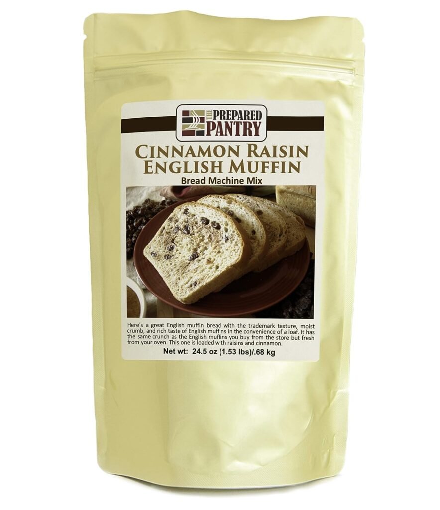 The Prepared Pantry Cinnamon Raisin English Muffin Gourmet Bread Machine Mix (for oven also)