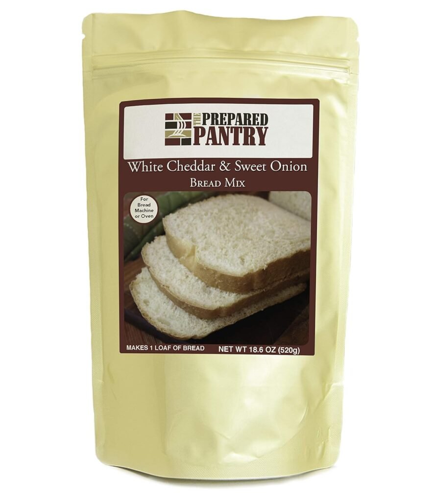 The Prepared Pantry White Cheddar and Sweet Onion Bread Mix; Single Pack; For Bread Machine or Oven