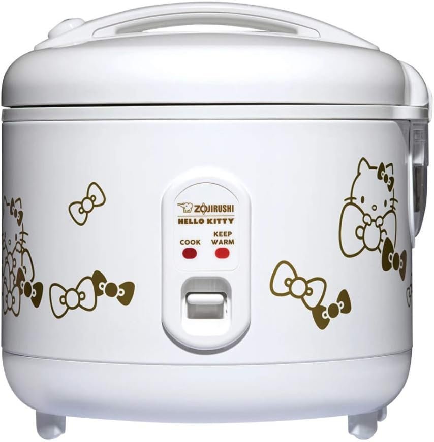 Zojirushi Hello Kitty 5.5-Cup Automatic Rice Cooker and Warmer (White)