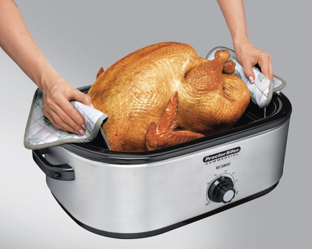 Proctor Silex Commercial 18 Quart Roaster Oven, Food Warmer, Stainless Steel (32920)